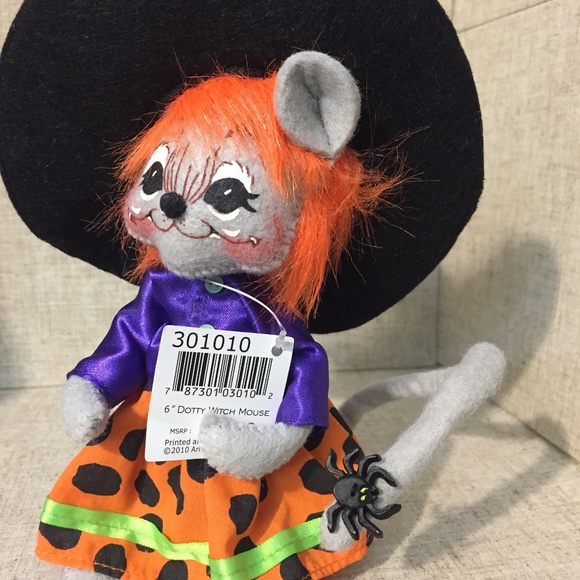 Annalee Halloween 6” Dotty Witch 2010 Mouse NWT - Picture 6 of 6
